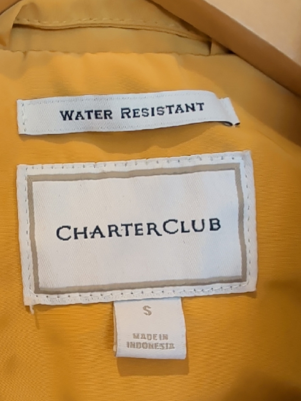 Charter Club Yellow Utility Jacket with Drawstring Waist - Picture 2 of 11